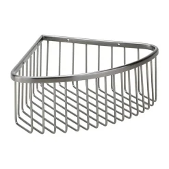 Brillantbad BAPHIT Eckseifenkorb Messing Metallic Grau matt 265x90x205 mm für Bad & Küche >> zum Bohren