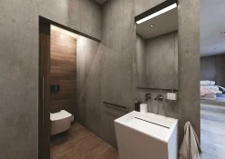Brillantbad MAX WC-Bürstengarnitur Polyresin Messing Chrom Schwarz 125x386x105 mm für Bad & WC >> zum Bohren