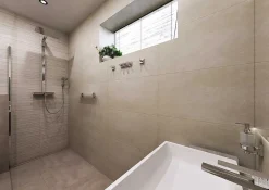 Brillantbad META WC-Bürstengarnitur mit Papierrollenhalter Messing Chrom 255x150x710 mm für Bad & WC >> Freistehend anwendbar