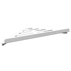Brillantbad WHITE Eckseifenkorb Messing Weiß 262x35x142 mm für Bad & Küche >> zum Bohren