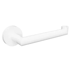 Brillantbad WHITE Papierrollenhalter Messing Weiß Rechts ohne Deckel 175x55x70 mm für Bad & WC >> zum Bohren oder Kleben*