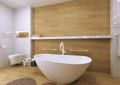 Brillantbad WHITE WC-Bürstengarnitur Messing Weiß 90x385x90 mm für Bad & WC >> Freistehend anwendbar