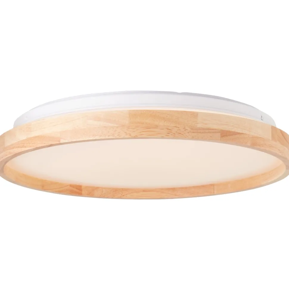 Brilliant Alson LED Deckenleuchte 39cm holz hell/weiß, Metall/Holz/Kunststoff, 1x 26 W LED integriert, (Lichtstrom: 2500lm, Lichtfarbe: 3000-4500K)