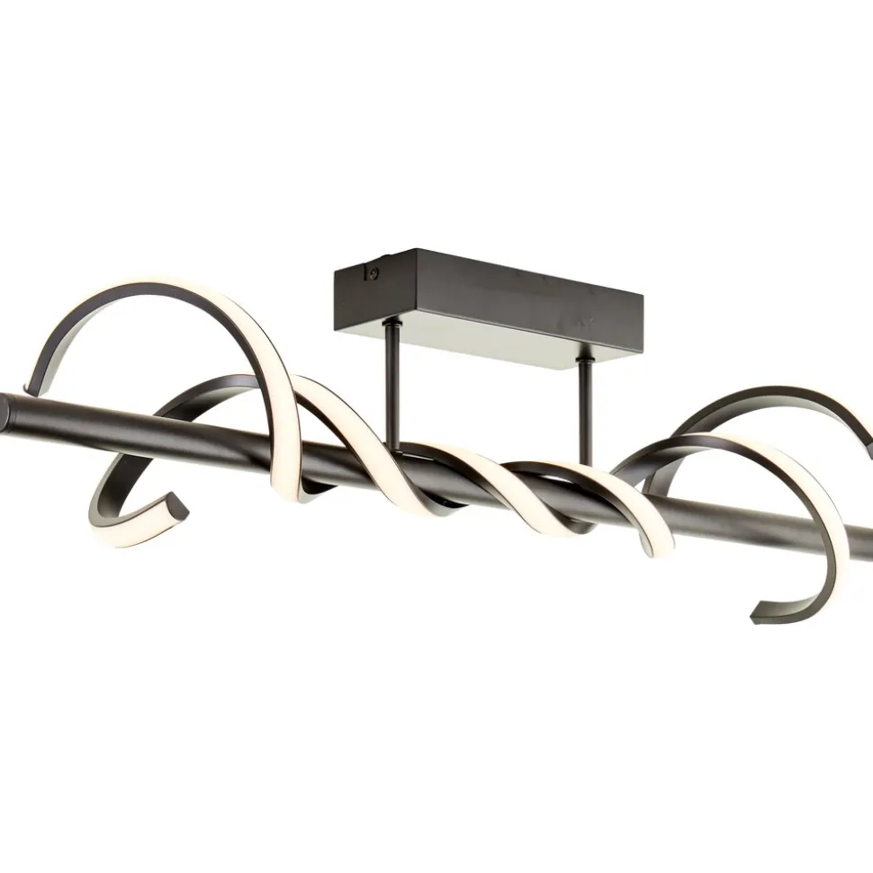 Brilliant Amalie LED Deckenleuchte 80cm schwarz, Metall/Kunststoff, 1x LED integriert, 16 W , (Lichtstrom: 2100lm, Lichtfarbe: 3000K)