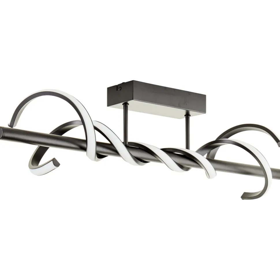 Brilliant Amalie LED Deckenleuchte 80cm schwarz, Metall/Kunststoff, 1x LED integriert, 16 W , (Lichtstrom: 2100lm, Lichtfarbe: 3000K)