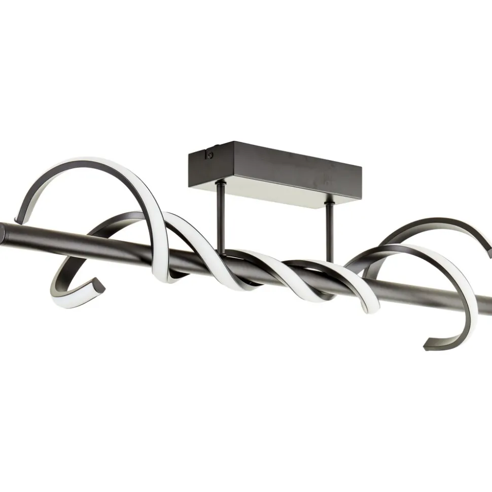 Brilliant Amalie LED Deckenleuchte 80cm schwarz, Metall/Kunststoff, 1x LED integriert, 16 W , (Lichtstrom: 2100lm, Lichtfarbe: 3000K)