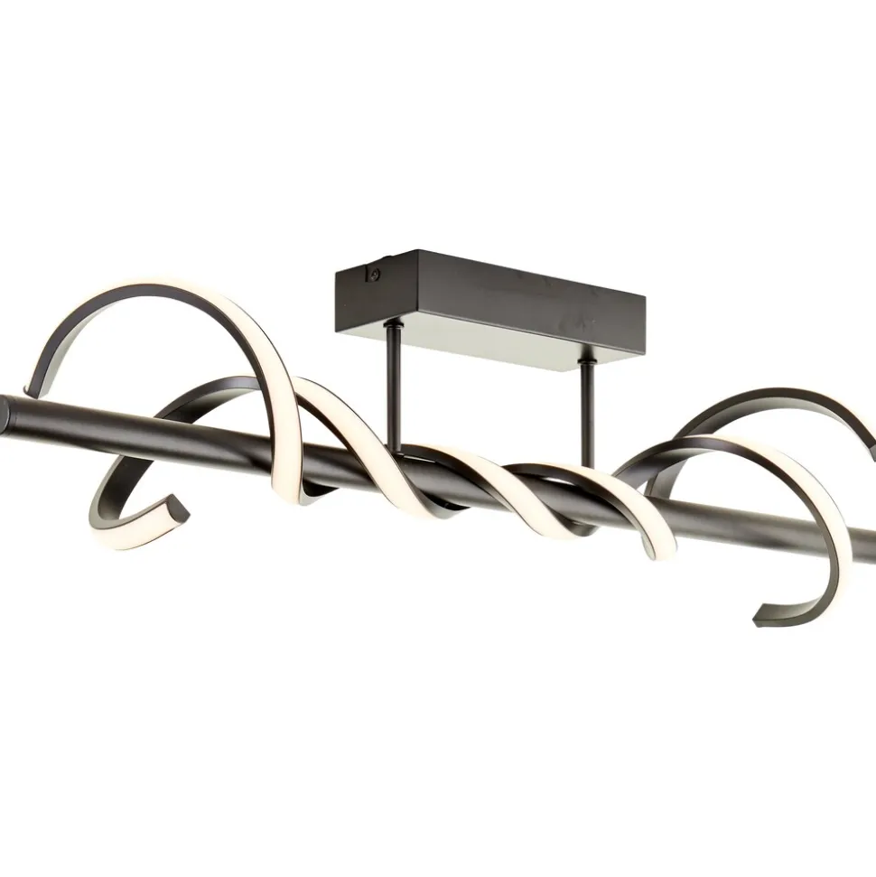 Brilliant Amalie LED Deckenleuchte 80cm schwarz, Metall/Kunststoff, 1x LED integriert, 16 W , (Lichtstrom: 2100lm, Lichtfarbe: 3000K)