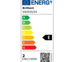 Brilliant Anthony LED Tischleuchte Blau/Eisen warmweiß