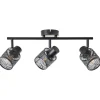 Brilliant Bano Spotrohr 3flg schwarz matt, Metall, 3x D45, E14, 40 W