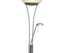 Brilliant Finn LED Deckenfluter mit Lesearm dimmbar warmweiß
