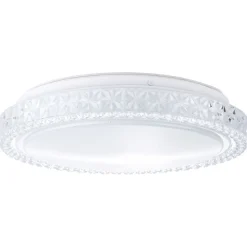 BRILLIANT Lampe Badria LED Wand- und Deckenleuchte 30cm weiß | 1x 12W LED integriert, (800lm, 3000K) | IP-Schutzart: 44 - spritzwassergeschützt