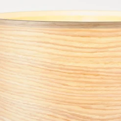 BRILLIANT Lampe, Romm Tischleuchte holz hell/schwarz, 1x A60, E27, 52W, Mit Schnurzwischenschalter