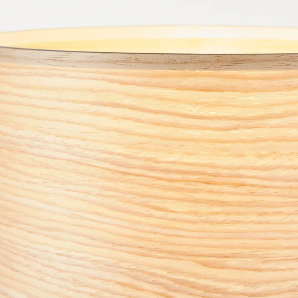BRILLIANT Lampe, Romm Tischleuchte holz hell/schwarz, 1x A60, E27, 52W, Mit Schnurzwischenschalter