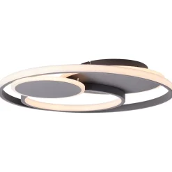 BRILLIANT Runda LED Deckenleuchte 50cm dunkelgrau matt | 1x LED integriert, 43W LED integriert, (Lichtstrom: 5200lm, Lichtfarbe: 3000-6000K)