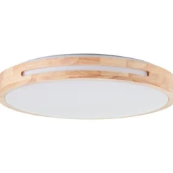 BRILLIANT Woodbury LED Deckenleuchte 39cm holz hell/weiß | 1x LED integriert, 24W LED integriert, (Lichtstrom: 2100lm, Lichtfarbe: 2800K)