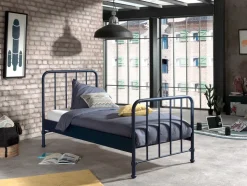 BRONXX Metallbett im coolen Look, Liegefläche 90 x 200 cm versch. Farben