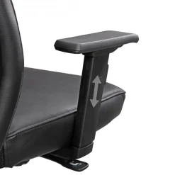 Bürostuhl Chefsessel PORTO Leder Schwarz Schreibtischstuhl Drehstuhl ergonomisch