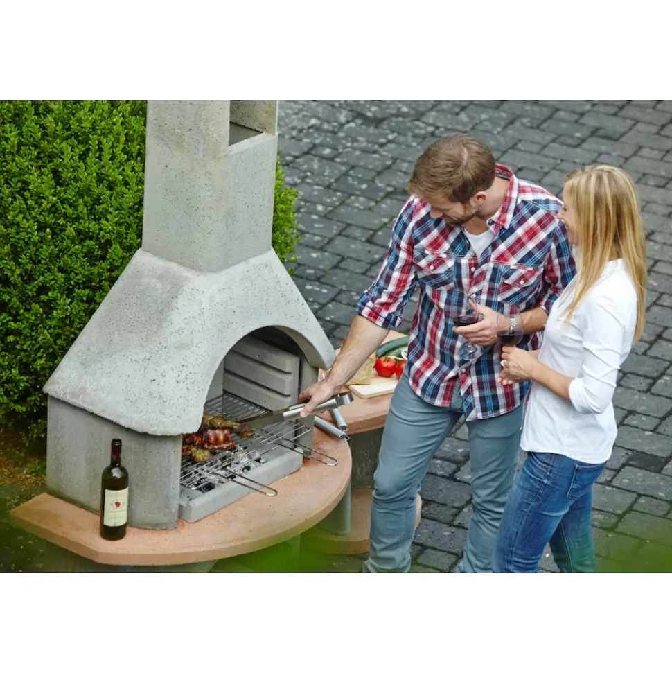 Buschbeck Carmen Gartengrillkamin mit Tisch