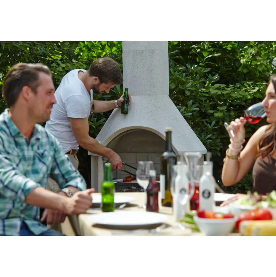 Buschbeck Rondo Gartengrillkamin weiß
