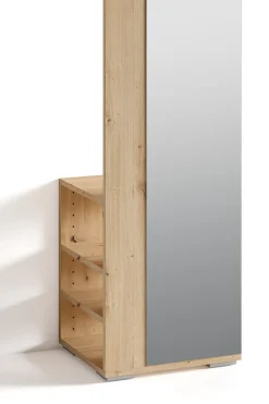 byLIVING Garderobe BEN, Breite 40 cm, Artisan Eiche (Eiche-Optik), Kleiderstange