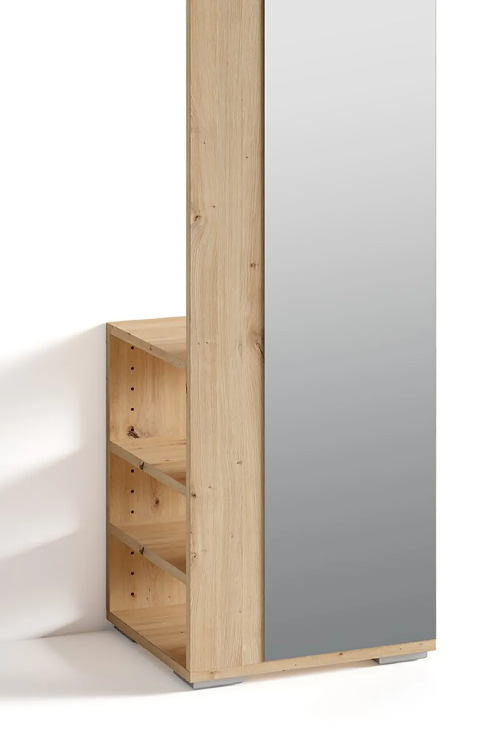byLIVING Garderobe BEN, Breite 40 cm, Artisan Eiche (Eiche-Optik), Kleiderstange