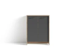 byLIVING Schuhschrank BEN, Breite 63 cm, Artisan Eiche (Eiche-Optik)/anthrazit