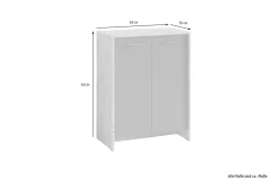 byLIVING Schuhschrank BEN, Breite 63 cm, Artisan Eiche (Eiche-Optik)/anthrazit