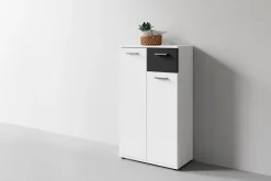 byLIVING Schuhschrank JAKOB, Breite 60 cm, schwarz/weiß