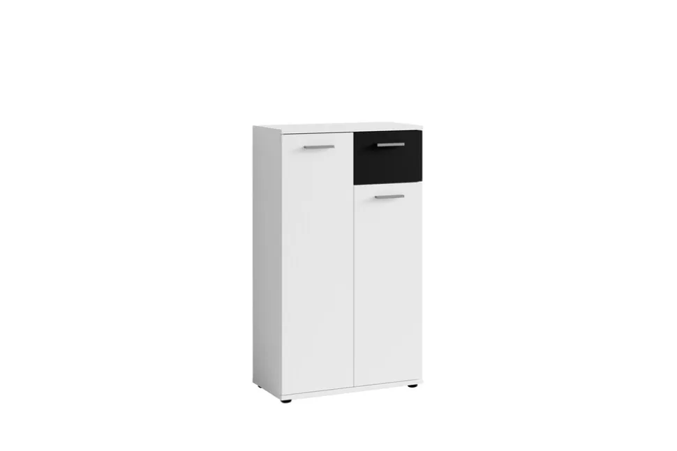 byLIVING Schuhschrank JAKOB, Breite 60 cm, schwarz/weiß