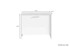 byLIVING Sitzbank BEN, Breite 60 cm, Artisan Eiche (Eiche-Optik)/anthrazit