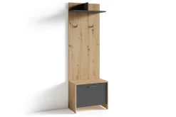 byLIVING Sitzbank BEN, Breite 60 cm, Artisan Eiche (Eiche-Optik)/anthrazit