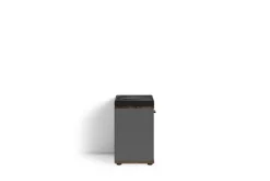 byLIVING Sitzbank JAKOB, Breite 48,5 cm, Old Wood /anthrazit, Sitzkissen