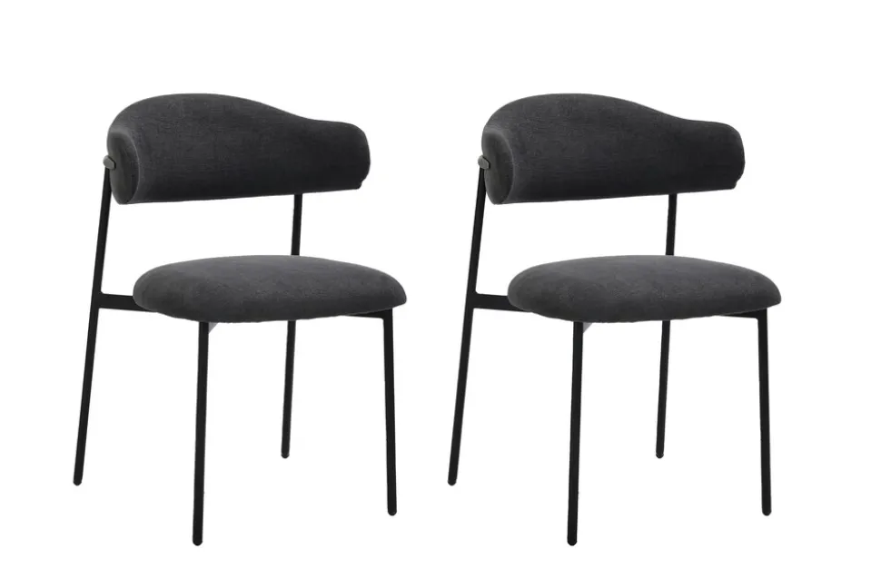 byLIVING Stuhl JERSEY, Breite 58 cm, dunkelgrau