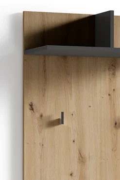 byLIVING Wandpaneel BEN, Breite 60 cm, Artisan Eiche (Eiche-Optik)/anthrazit