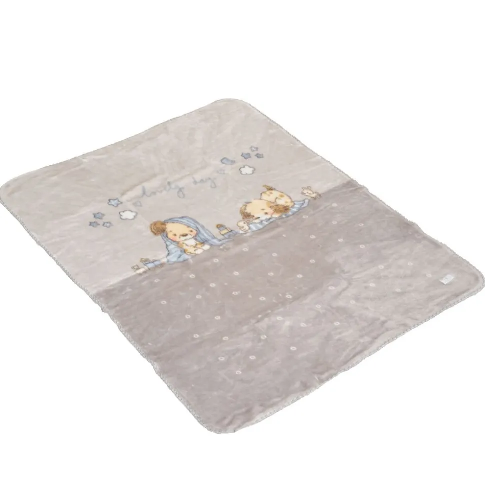 Cangaroo Babydecke Soft 140 x 110 cm 100% Polyester flauschig warm Geschenkbox grau