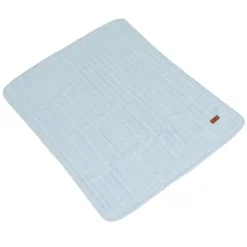 Cangaroo Babydecke 100x75cm Sherpy 100% Baumwolle waschbar weich warm ab Geburt blau