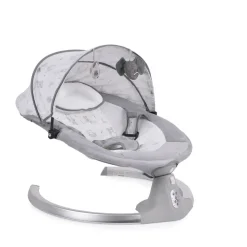 Cangaroo Babywippe Ari Musikfunktion Timer Fernbedienung Moskitonetz Bluetooth grau