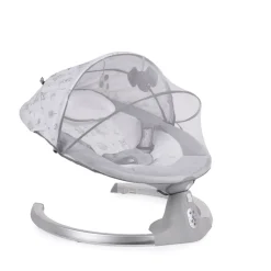 Cangaroo Babywippe Ari Musikfunktion Timer Fernbedienung Moskitonetz Bluetooth grau