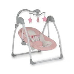 Cangaroo Babywippe elektrisch Jessica Spielbogen Musikfunktion Schaukelfunktion rosa