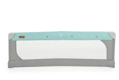 Cangaroo Bettschutzgitter Leinen 130 cm Bettgitter Rausfallschutz Front klappbar türkis