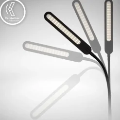 CCT LED Stehleuchte, schwarz, 1xLED-Platine/8W