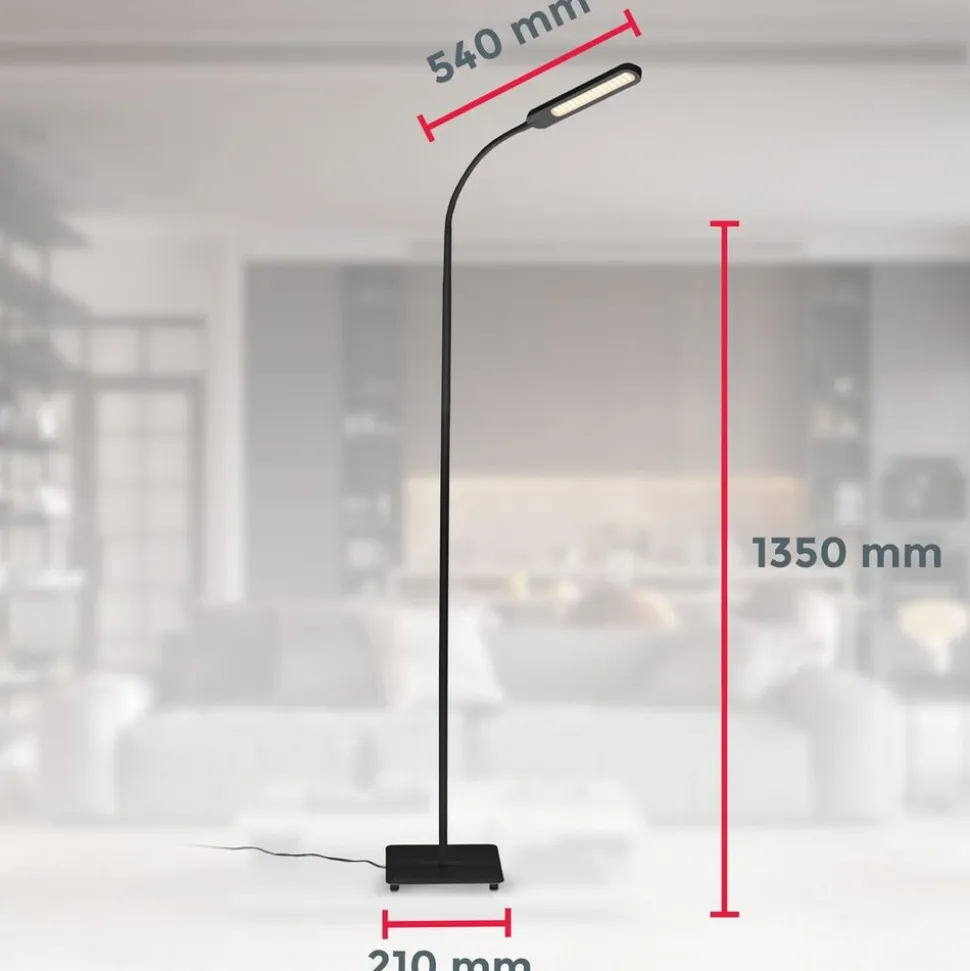 CCT LED Stehleuchte, schwarz, 1xLED-Platine/8W