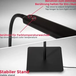 CCT LED Stehleuchte, schwarz, 1xLED-Platine/8W