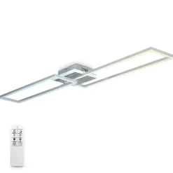 CCT LED Wand- und Deckenleuchte,chrom-alu, LED/40W
