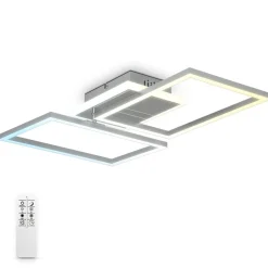 CCT LED Wand- und Deckenleuchte,chrom-alu, LED/40W