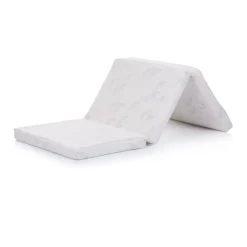Chipolino Babybettmatratze Faltmatratze 120 x 60 x 6 cm Bambus, Bezug waschbar weiß