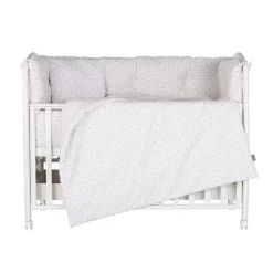 Chipolino Babybettwäsche 9-teilig 120 x 60cm Decke Kissen Bezüge Nestchen Laken beige