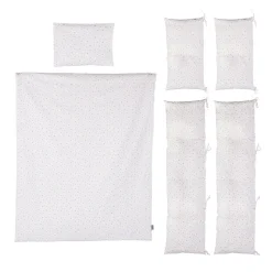 Chipolino Babybettwäsche 9-teilig 120 x 60cm Decke Kissen Bezüge Nestchen Laken beige