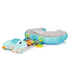 Chipolino Babykissen 5 in 1 Stillkissen, Spielkissen, Greiflinge, Stützkissen blau
