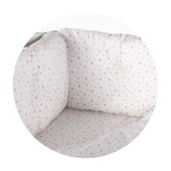 Chipolino Kinderbettwäsche 9-teilig 140x70cm Baumwolle Kissen Decke Bezüge Laken beige